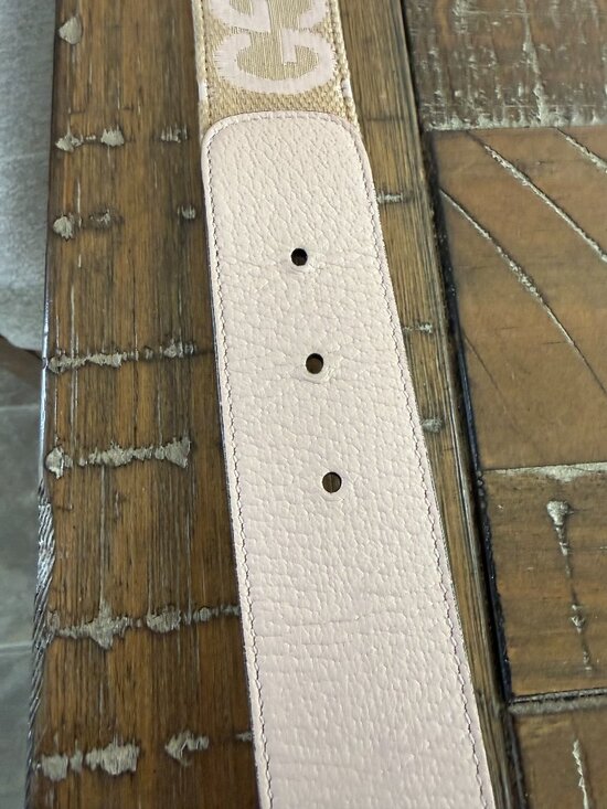 Authentic Gucci GG Marmont Jumbo Belt Pink Size 85 Gold Buckle EUC main image 8